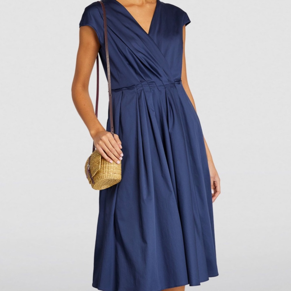 Navy Pleated Dress from Max Mara Weekend